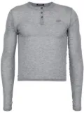 Ground Zero logo-embroidered T-shirt - Grey