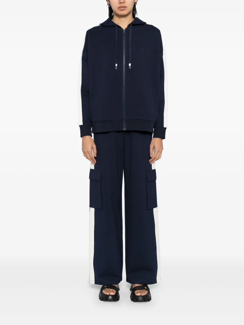 The Upside Hamptons Ali hoodie met rits - Blauw