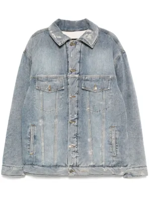 Ader Error チェック デニムジャケット | ブルー | FARFETCH JP