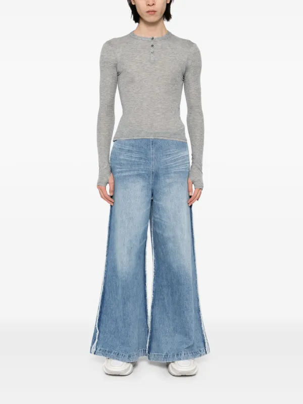 Ground Zero Frayed Jeans | Blue | FARFETCH CA