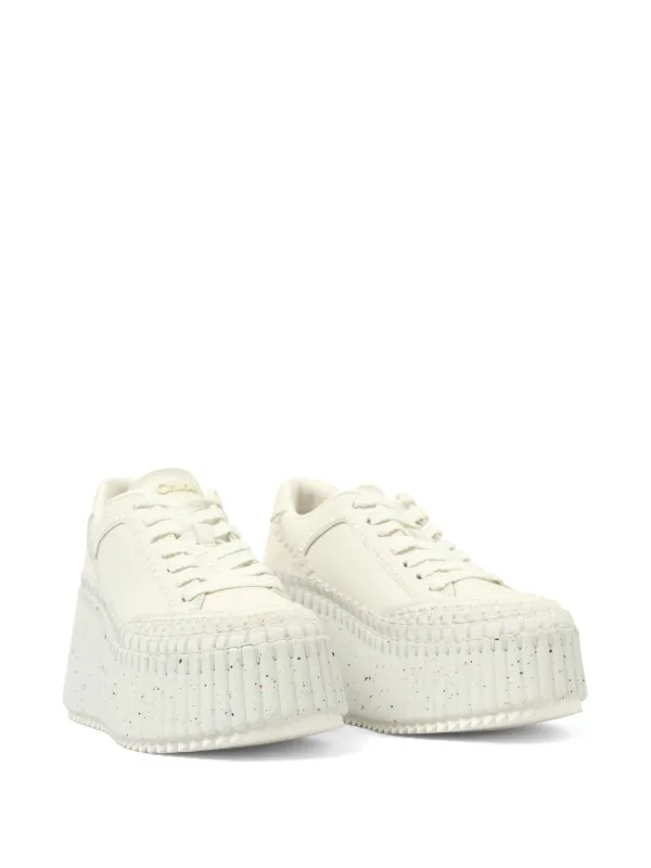 スニーカー CHLOE Woman Sneakers White CHC24S00RBD 100 Chloé Nama sneakers for Women - White in UAE | Level Shoes