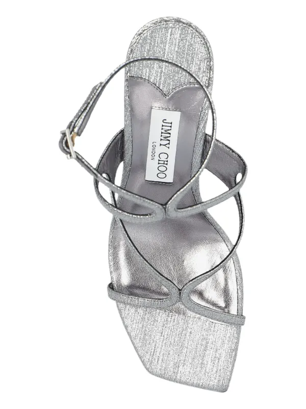 Jimmy Choo Azie 85mm サンダル | シルバートーン | FARFETCH JP