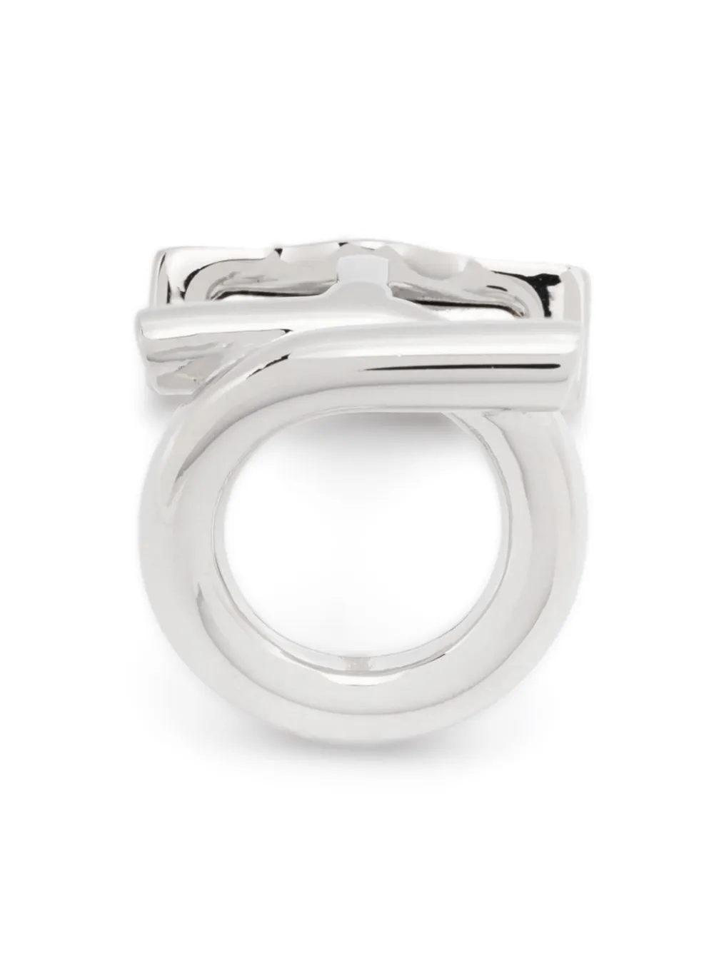 Ferragamo Gancini Cufflinks In Silver