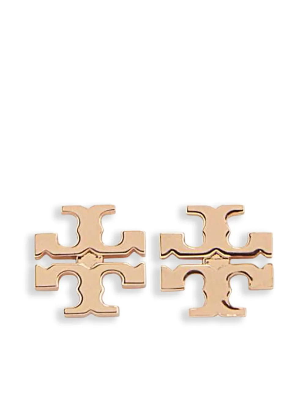 Tory Burch Logo Stud Earrings In Pink