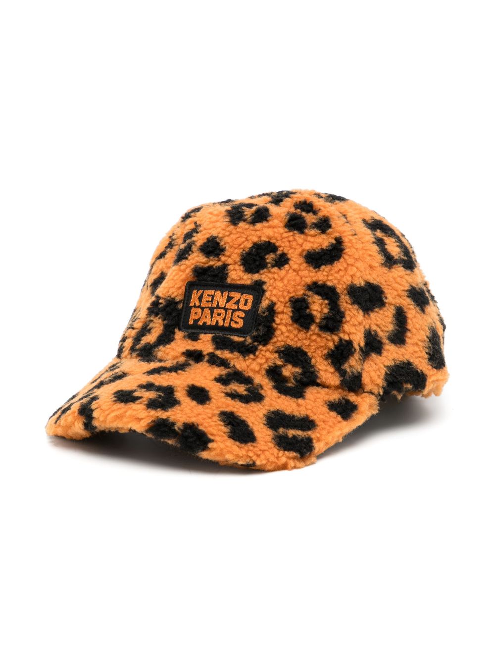 Kenzo Kids logo-patch cap - Brown