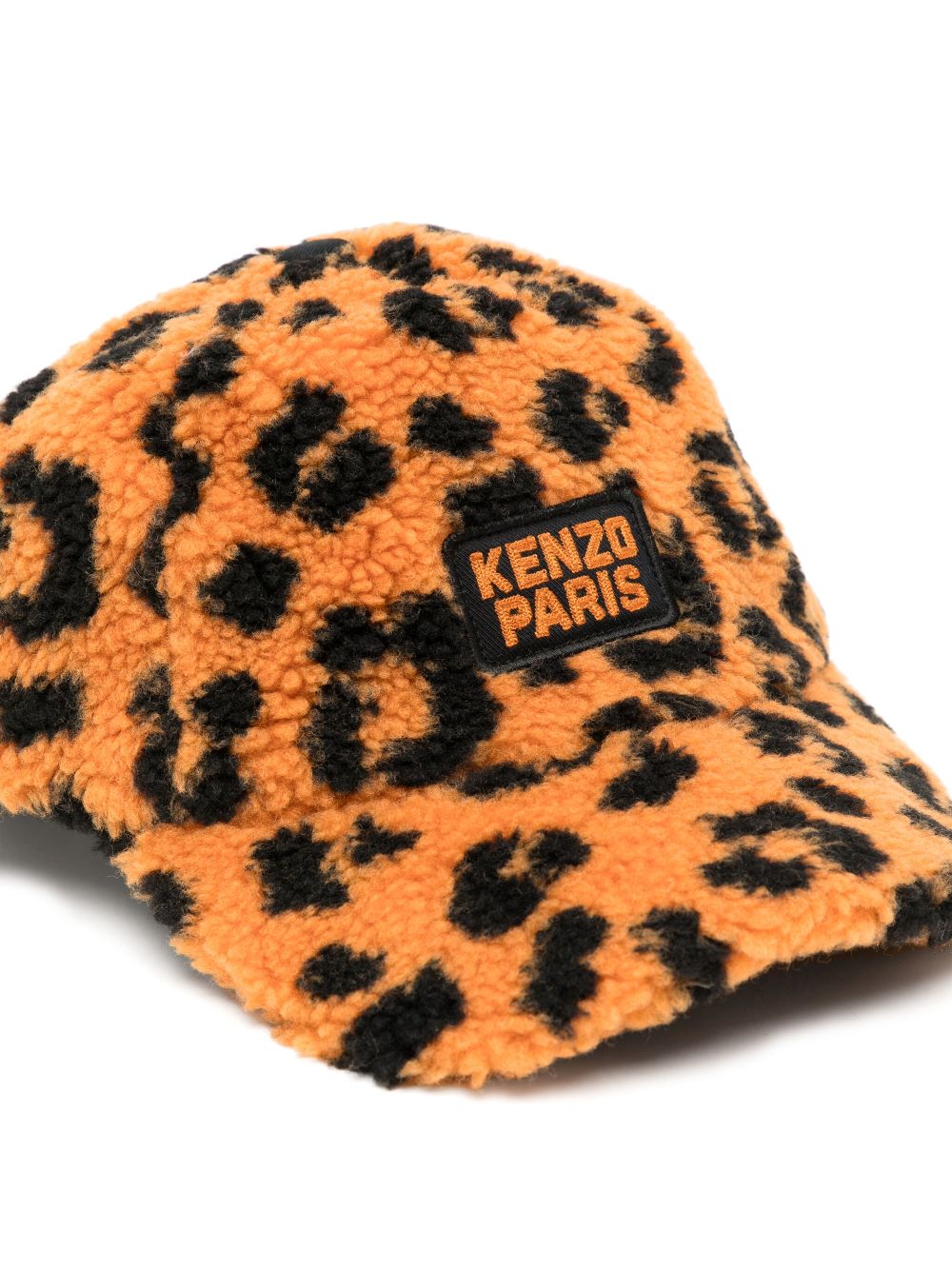 Kenzo Kids logo-patch cap - Brown