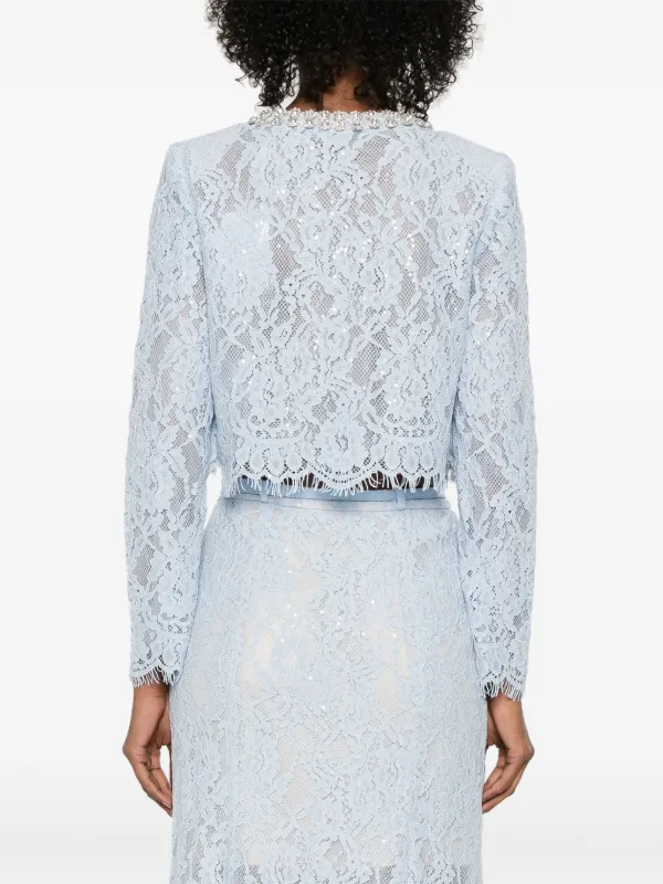 【送料&関税込】self-portrait Fine Lace Self-Portrait Fine Lace Pearl Midi Dress