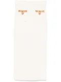 Self-Portrait lurex knitted midi skirt - Neutrals