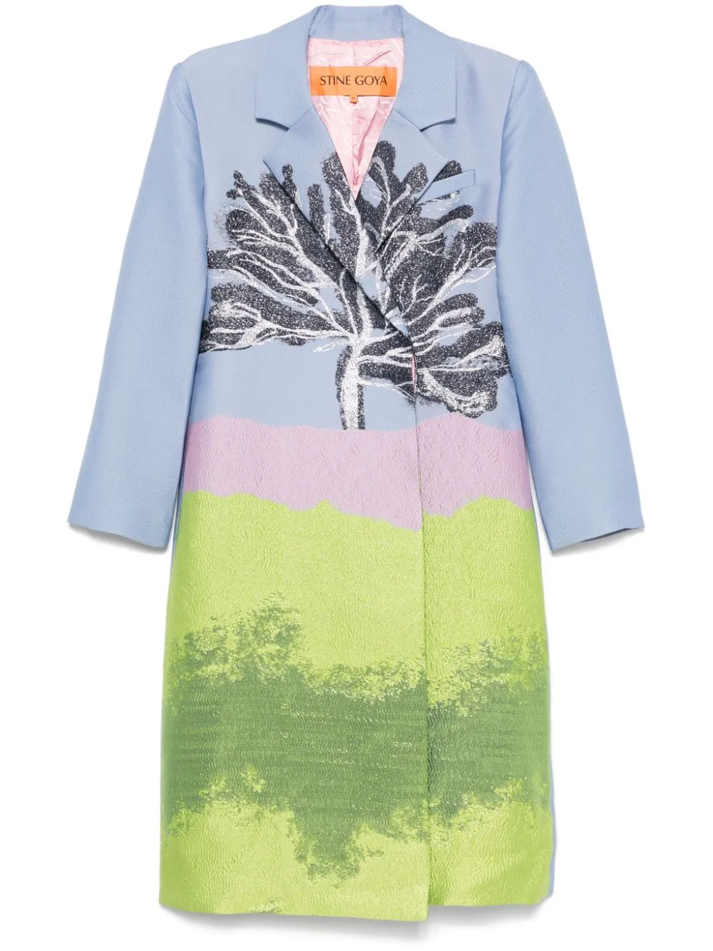 Stine Goya Tree Coat In Blue