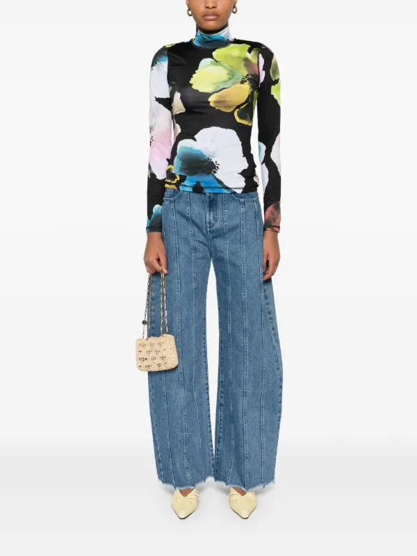 Stine Goya high-neck Top | Black | FARFETCH UK