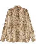 TOM FORD animal-print shirt - Neutrals