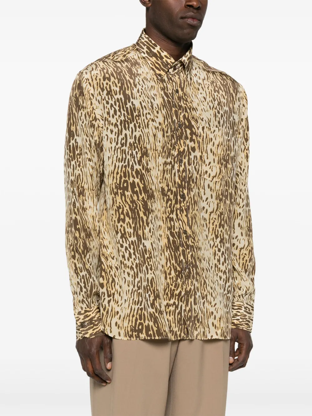 Affordable TOM FORD animal-print shirt Men