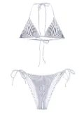Jean Paul Gaultier striped bikini - White