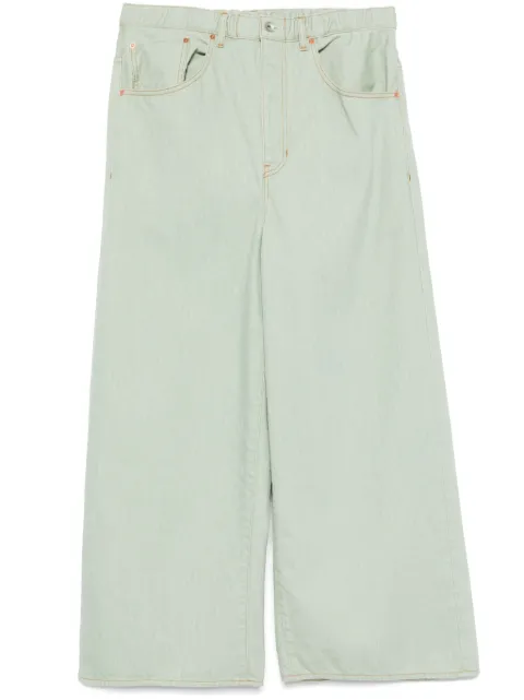 sacai belted denim