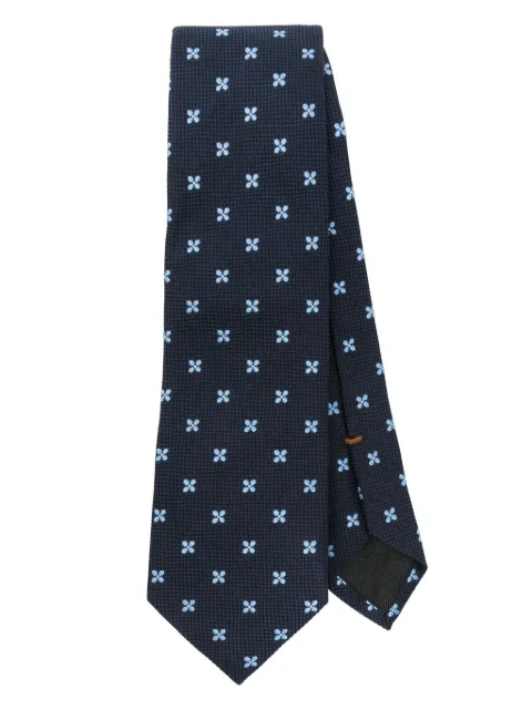 Zegna floral-embroidered tie 