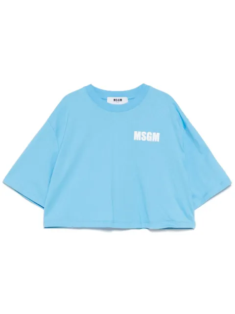MSGM playera con logo estampado