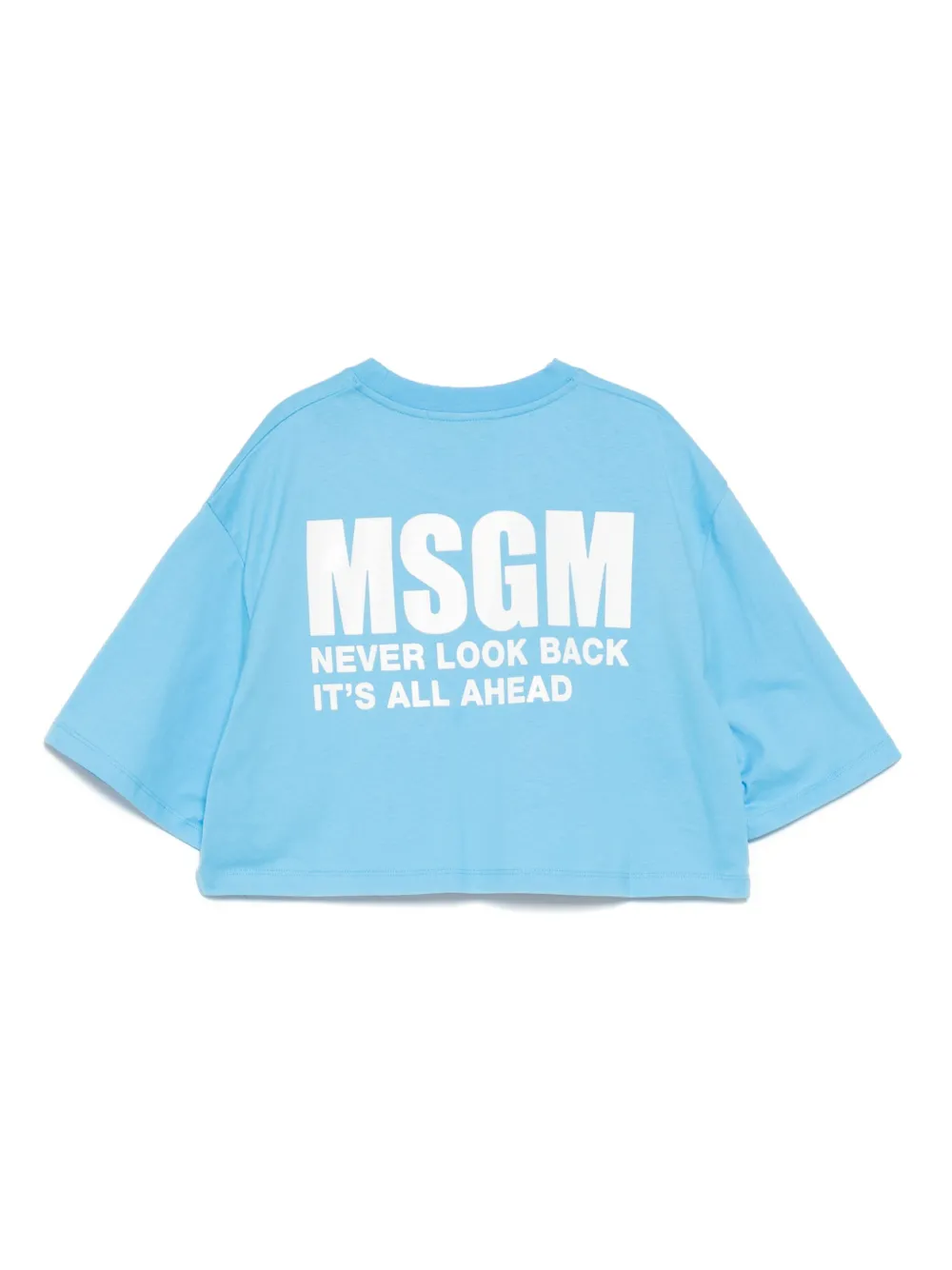 MSGM T-shirt met logoprint - Blauw