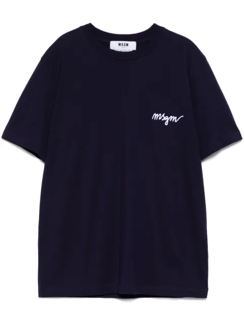 MSGM embroidered logo T-shirt