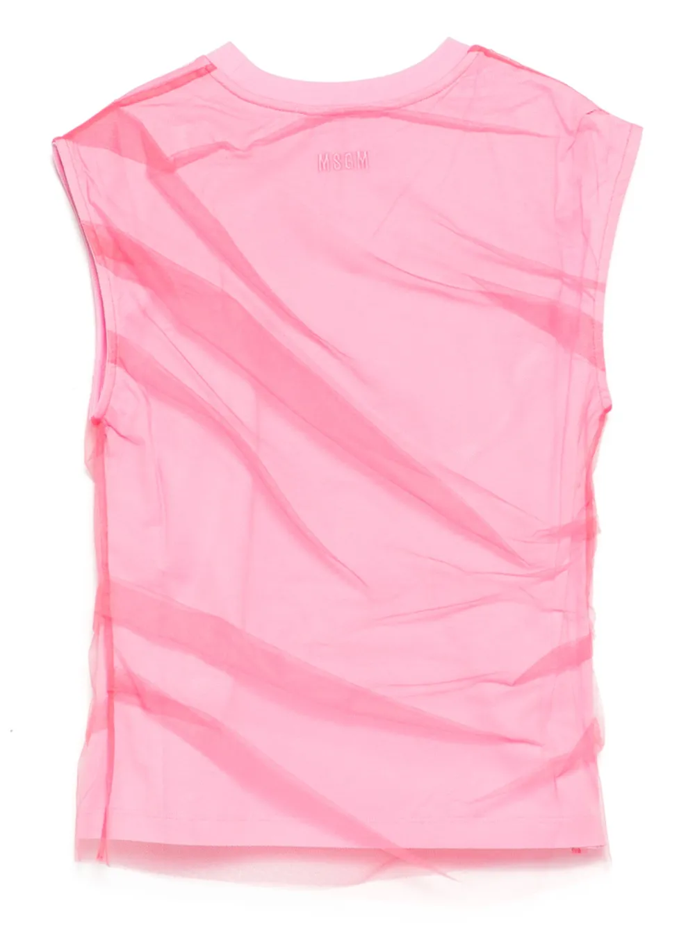 MSGM Top met mesh detail - Roze