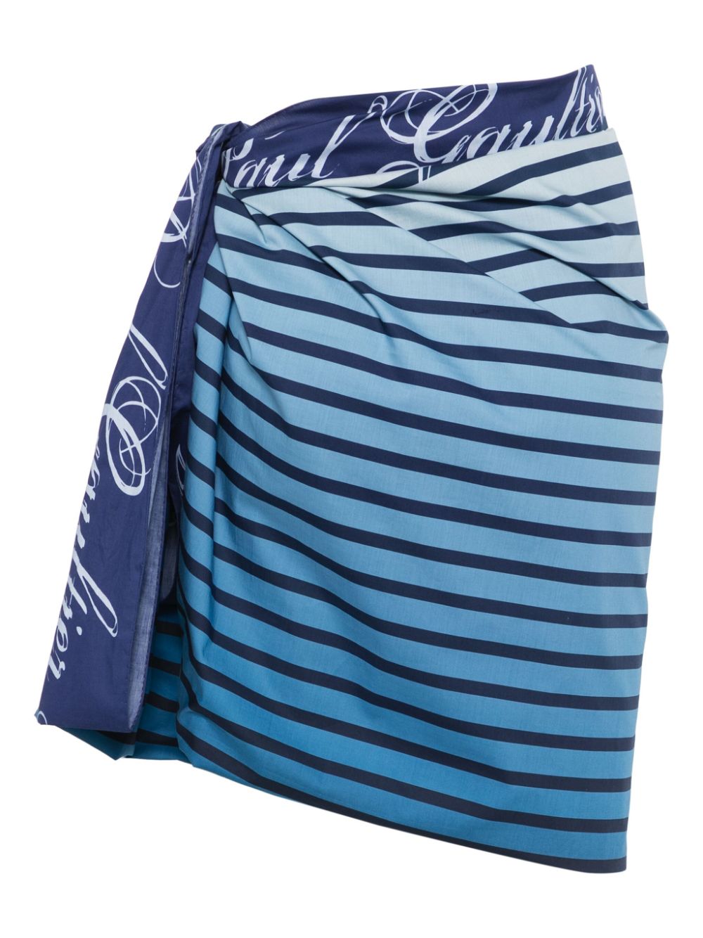 Jean Paul Gaultier striped sarong - Blauw