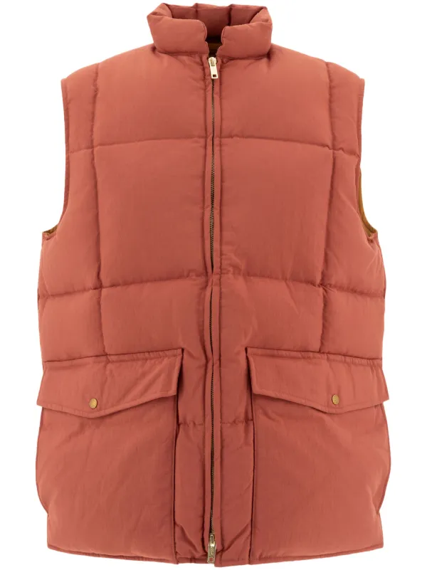 BEAMS PLUS ビームスプラス PRIMALOFT ダウンベスト BEAMS PLUS ダウンベスト | オレンジ | FARFETCH JP