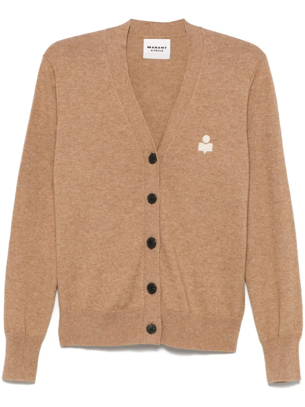 Isabel Marant Étoile Marant Etoile Karina Cotton Blend Cardigan In Brown