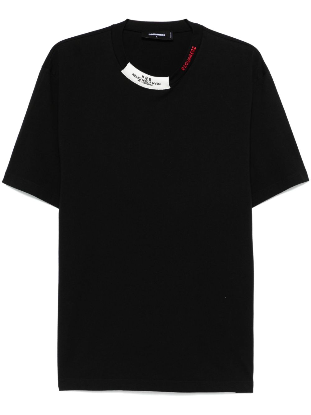 logo-embroidered T-shirt