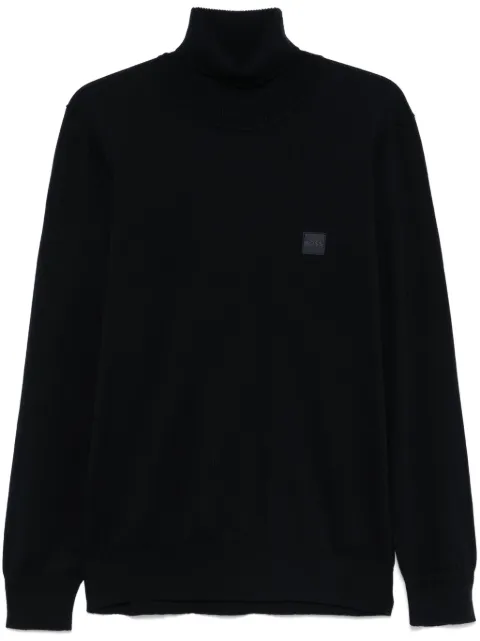 BOSS logo-patch sweater 