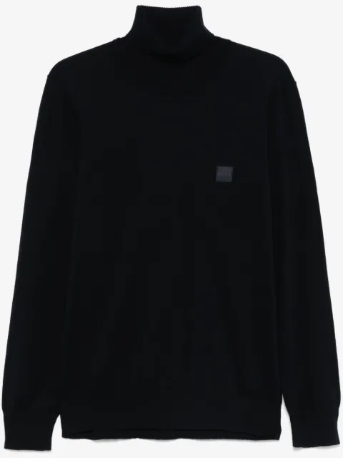 BOSS logo-patch sweater 