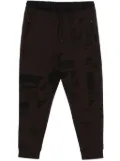 BOSS graphic-print track trousers - Brown