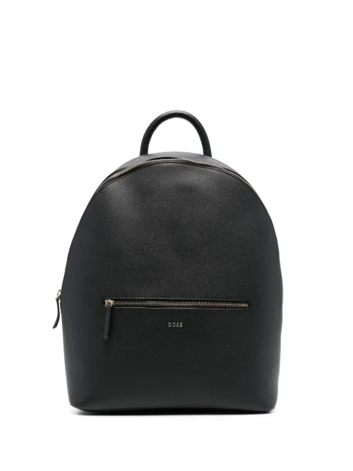BOSS sac à dos en cuir - Noir - BOSS - Modalova
