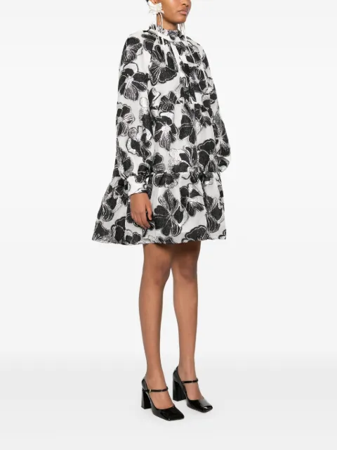 Stine Goya Anemone-jacquard tier mini dress SGD055 - 2