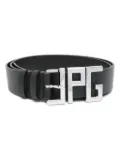 Jean Paul Gaultier loo-plaque belt - Black