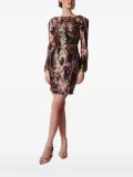 Lethicia Bronstein animal-print sequin-embellished dress - Brown