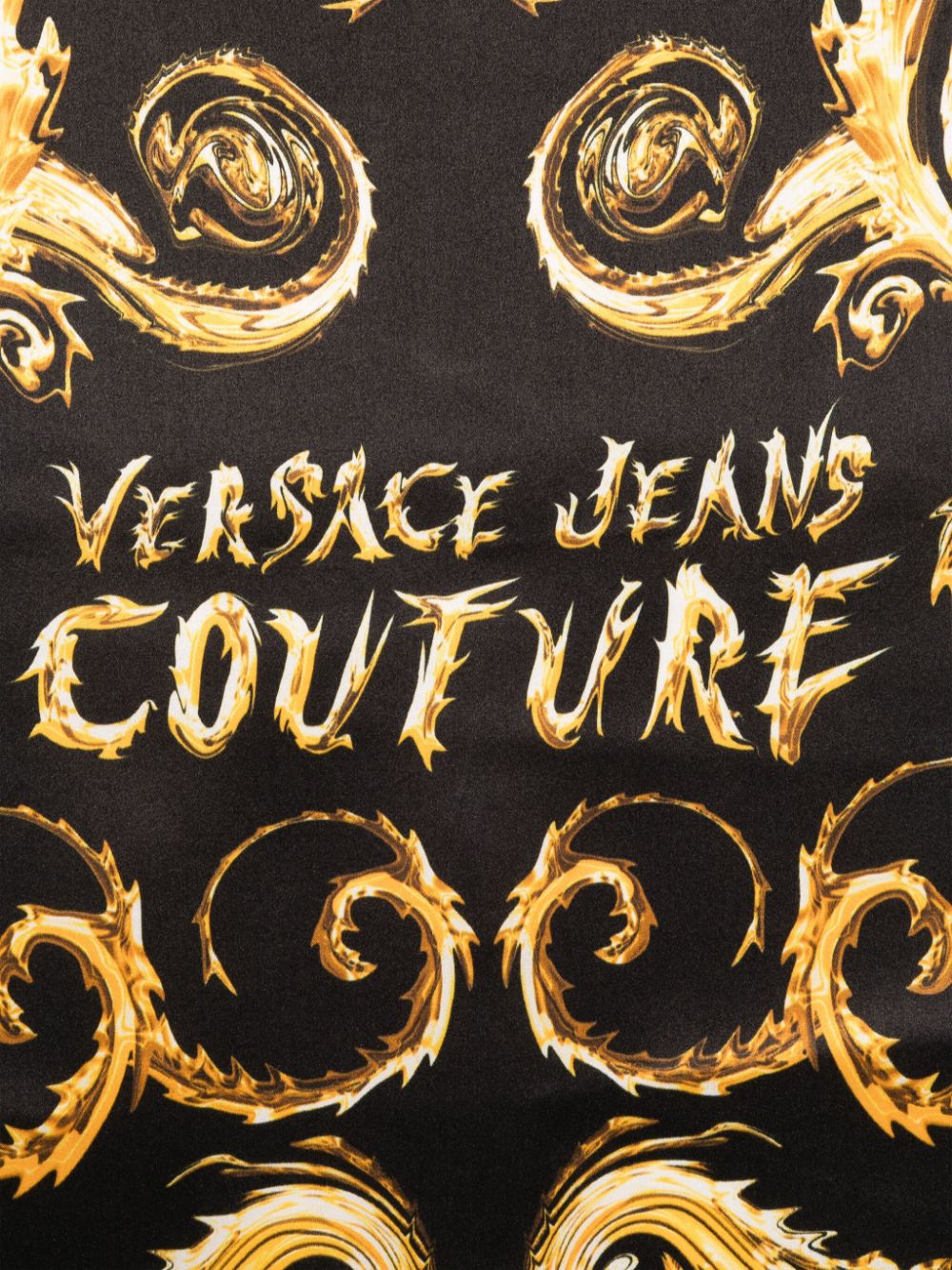 Versace Jeans Couture Zijden sjaal - Zwart