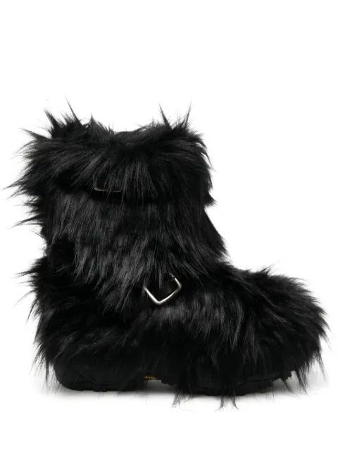 sacai faux-fur boots