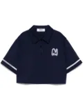 MSGM embroidered logo T-shirt - Blue