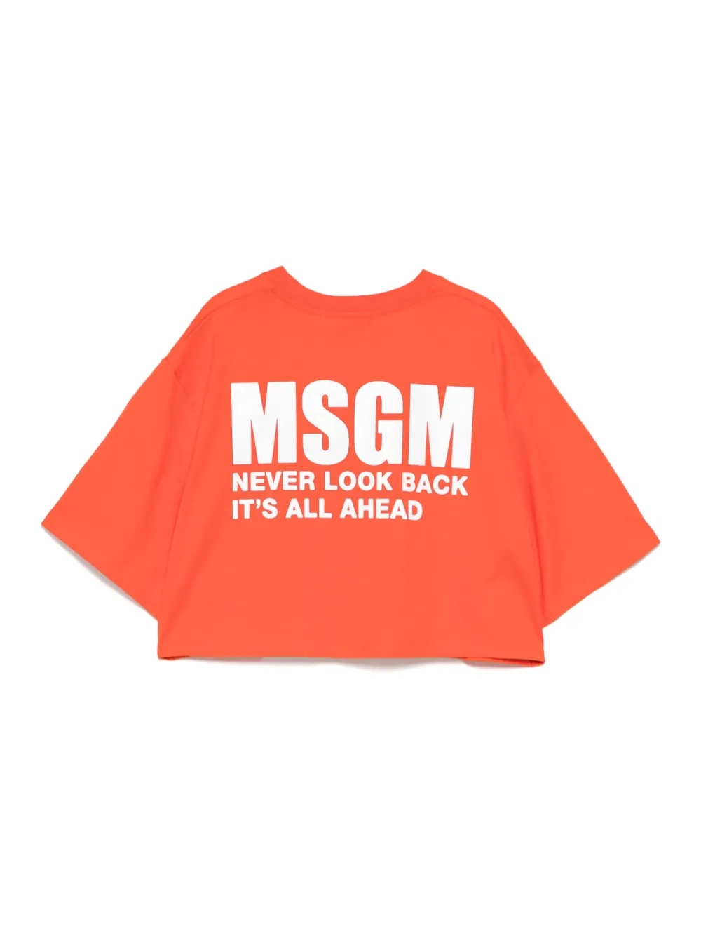 MSGM T-shirt met logoprint - Rood