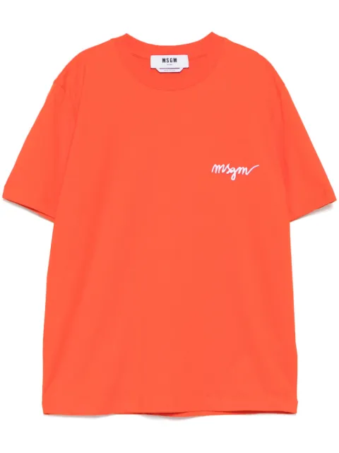 MSGM playera con logo bordado