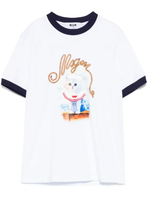 MSGM graphic print T-shirt