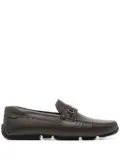 Bally Pilot Driver in Grained Leather wide foot morphology - Brown