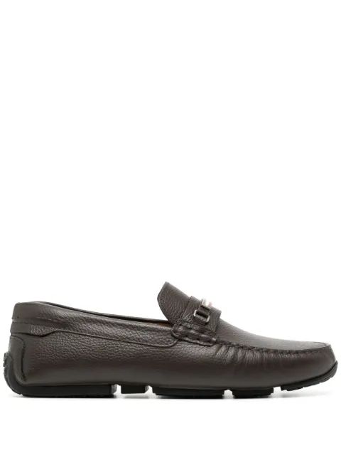 Bally Pilot Driver in Grained Leather wide foot morphology