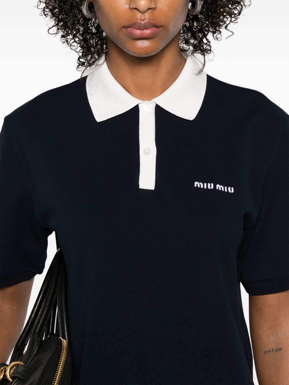 Fake Miu Miu cotton polo shirt Women