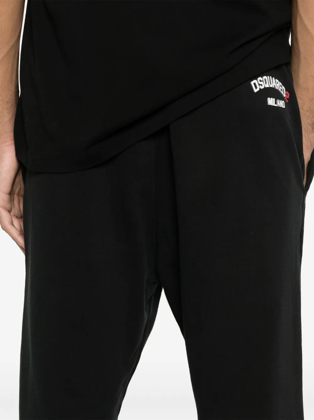DSQUARED2 Katoenen trainingsbroek Zwart