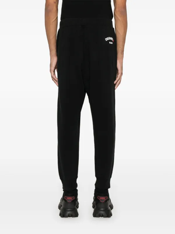 【関税込 日本発送】DSQUARED2 トラックパンツ ブラック DSQUARED2 トラックパンツ | ブラック | FARFETCH JP
