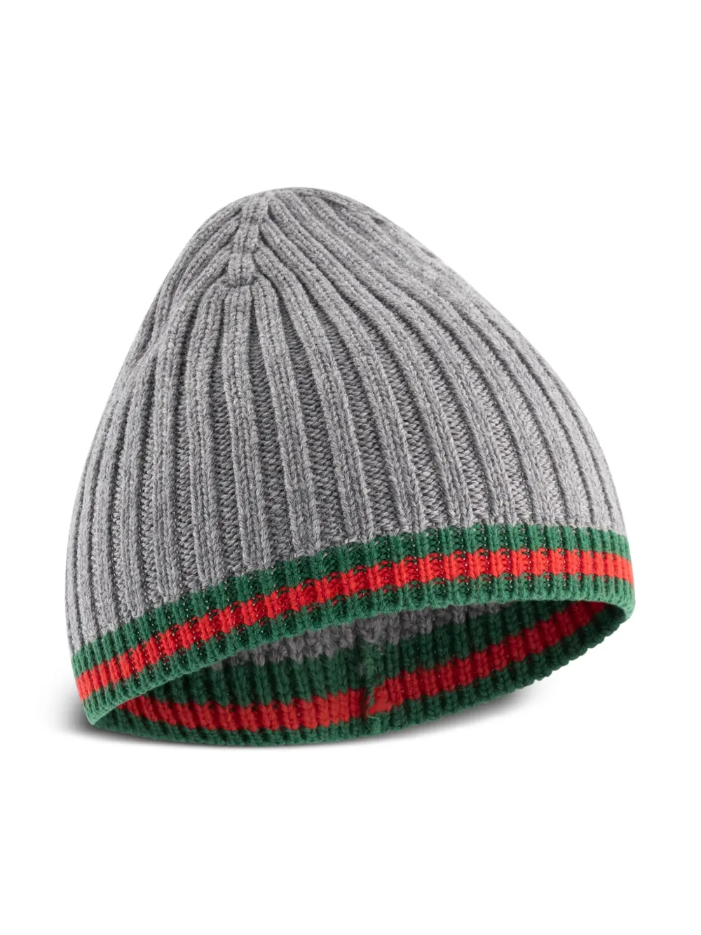 Gucci Kids Muts met Web-streep - Grijs