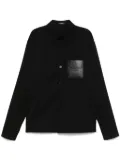 Balmain logo-debossed shirt - Black