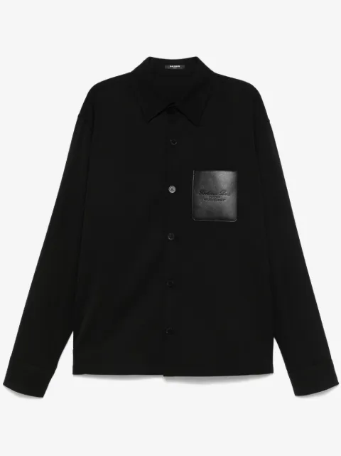 Balmain Camisa com logo gravado