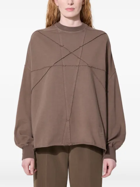 Rick Owens DRKSHDW sudadera con paneles y costuras