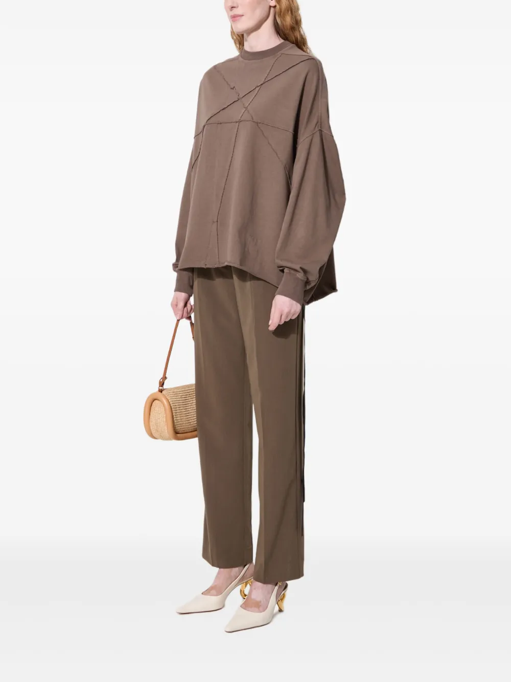 Rick Owens DRKSHDW stitched-panels sweatshirt | Sweaters | Image 2